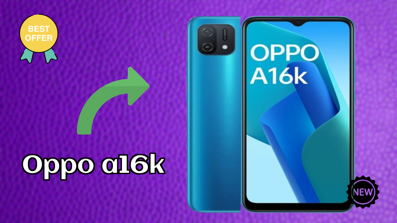 OPPO A16K Display Technology: 6.52 Inches (16.56 Cm) Screen